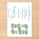 Colorful Abstract Circles Mid Century Wedding