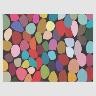 Colorful Abstract Circles  Tissue Paper