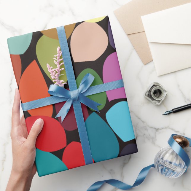 Colorful Abstract Circles  Wrapping Paper (Gifting)