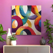 Colorful Abstract Circular Rings