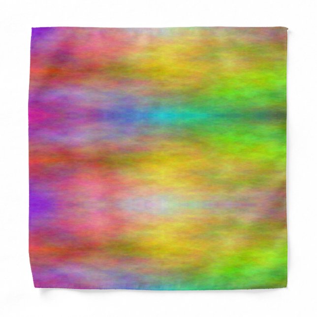 Colorful Abstract Clouds Bandana (Front)