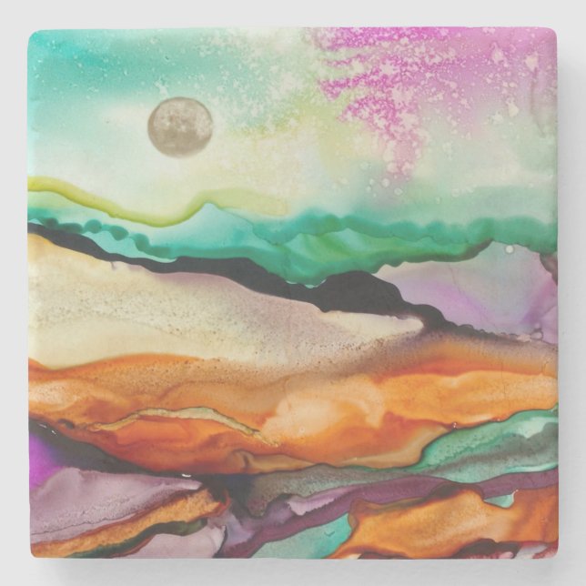 Colorful Abstract Coaster (Front)