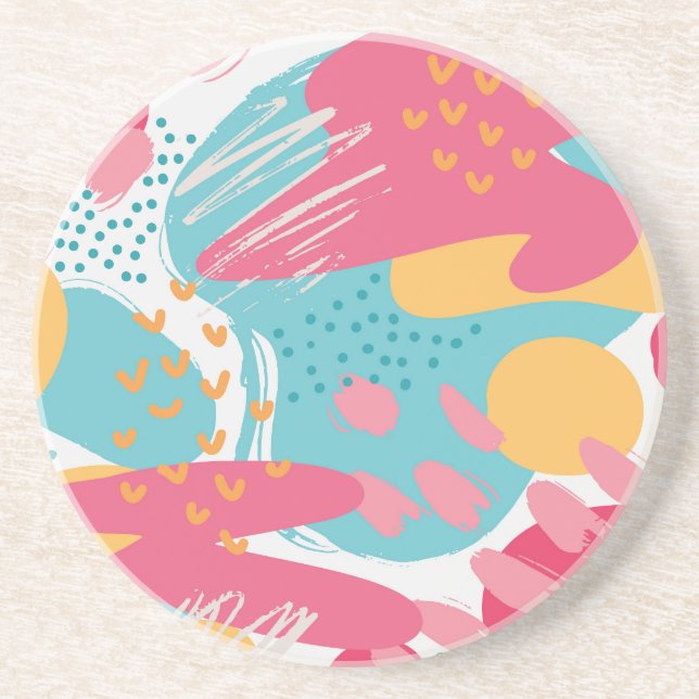 Colorful Abstract Coaster (Front)