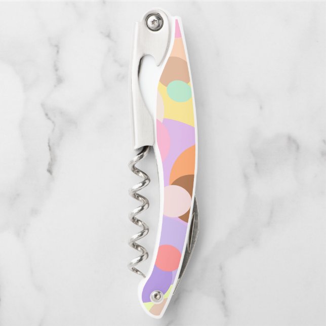 Colorful Abstract Colors Waiter's Corkscrew (Front)