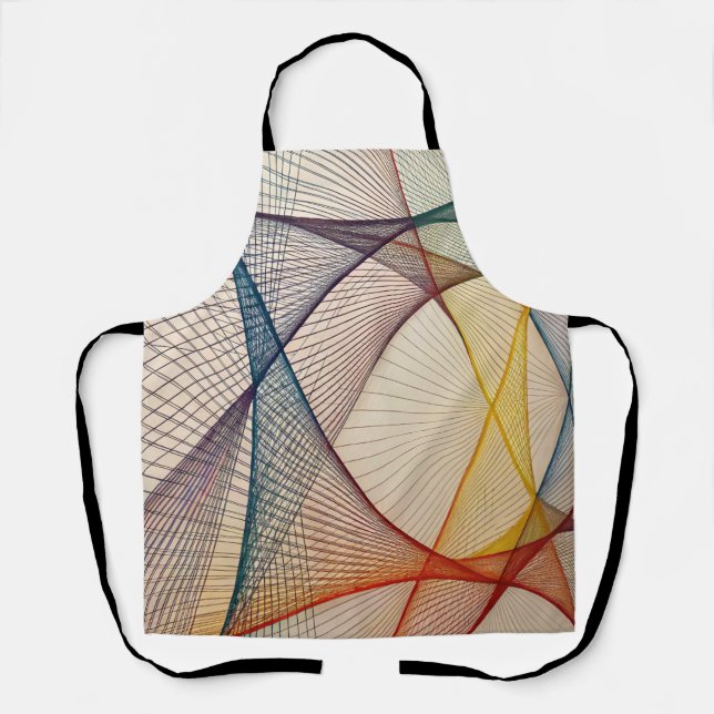 Colorful Abstract Cooking Apron (Front)