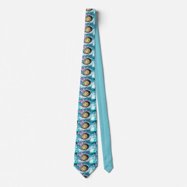 Colorful Abstract Coral Reef Tie (Front)