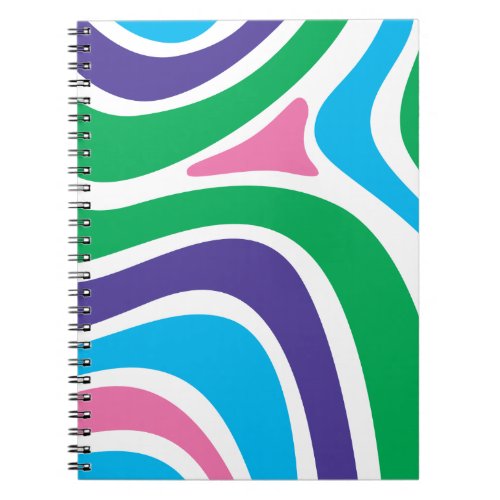  colorful abstract creating a wave_like effect notebook
