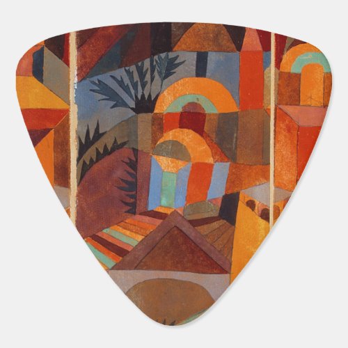 Colorful Abstract Cubism Klee Modern Art Guitar Pick