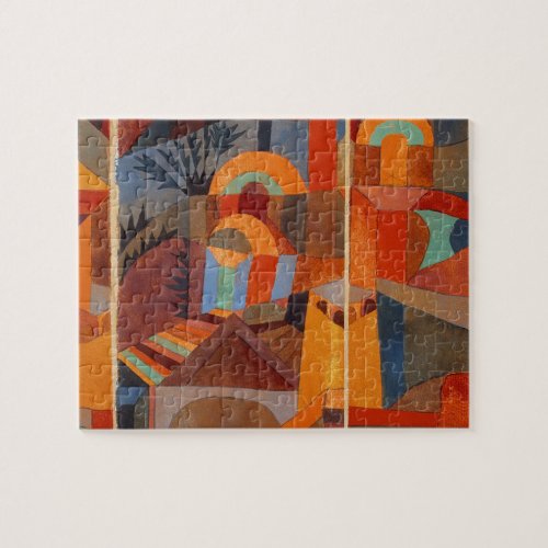 Colorful Abstract Cubism Klee Modern Art Jigsaw Puzzle