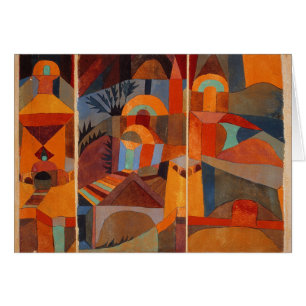 Colorful Abstract Cubism Klee Temple Gardens