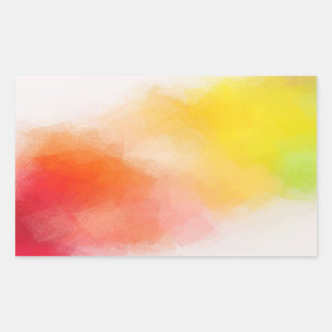 Colorful Abstract Custom Blank Modern Template Rectangular Sticker