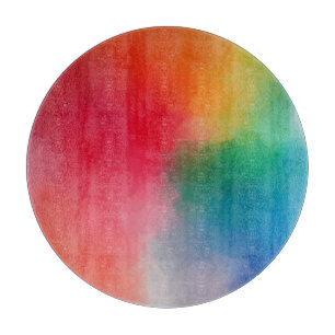 Colorful Abstract Custom Blank Template Elegant Cutting Board