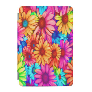 Colorful Abstract Daisies #590 - iPad Mini Cover