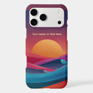 Colorful Abstract Desert Sunset Personalized iPhone 17 Pro Max Case