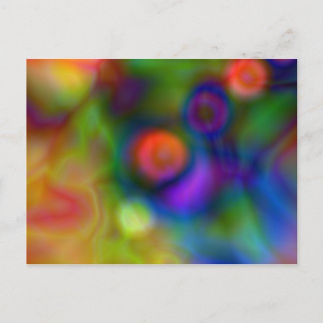 Colorful abstract design (1) postcard (Front)