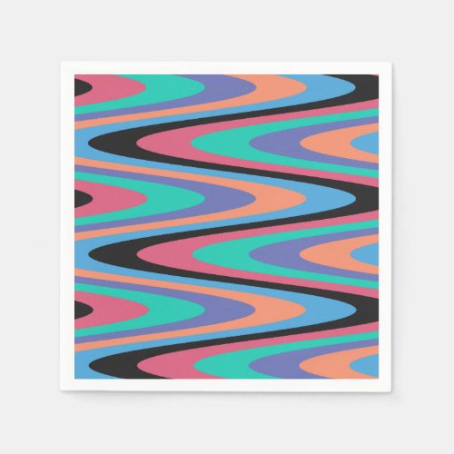 Colorful Abstract Design Art Napkins