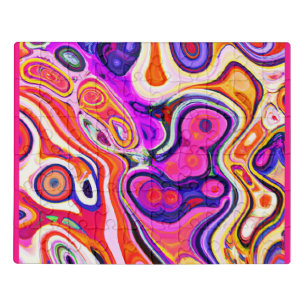 Colorful Abstract Design in Focus Jigsaw Puzzle