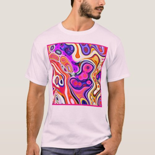 Colorful Abstract Design in Focus T_Shirt