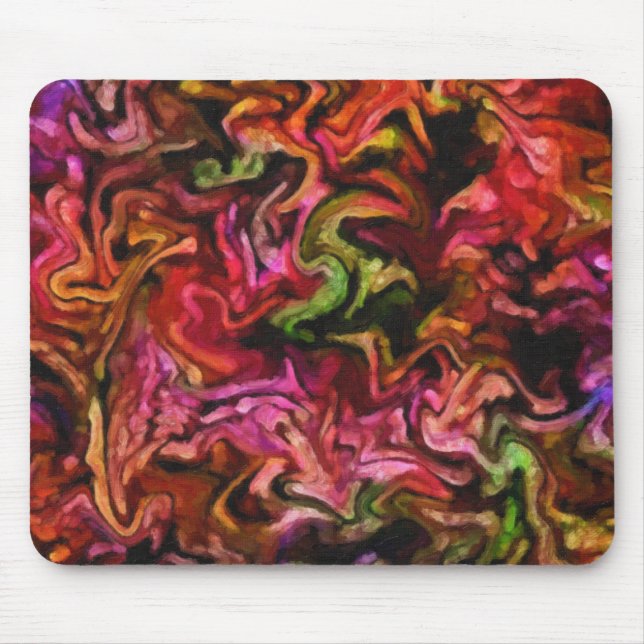 Colorful Abstract Design Mouse Pad (Front)