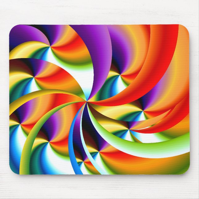 Colorful Abstract Design Mousepad (Front)