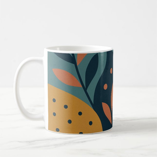 Colorful abstract design mugs (Left)
