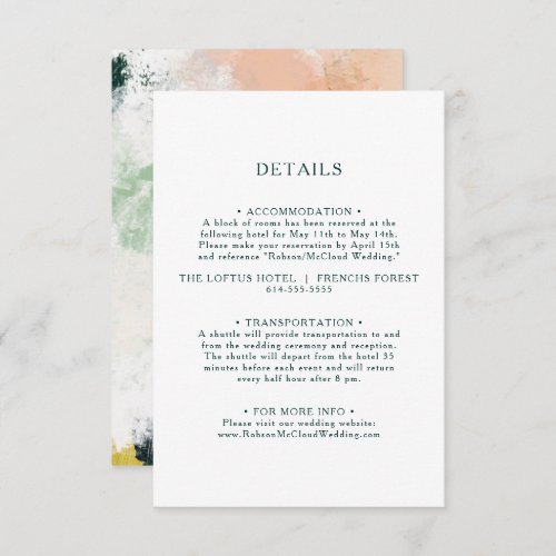 Colorful Abstract Details Enclosure Card