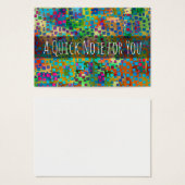 Colorful Abstract Digital Modern Art Notes (Front & Back)