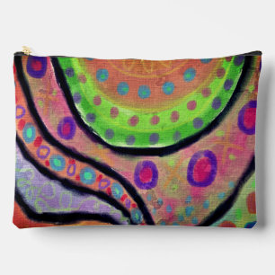 Colorful Abstract Digital Painting Accessory Pouch