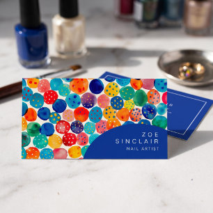 Colorful Abstract Dot Business Card
