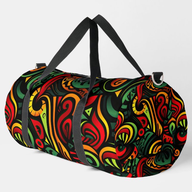 Colorful Abstract  Duffle Bag (Left Corner)