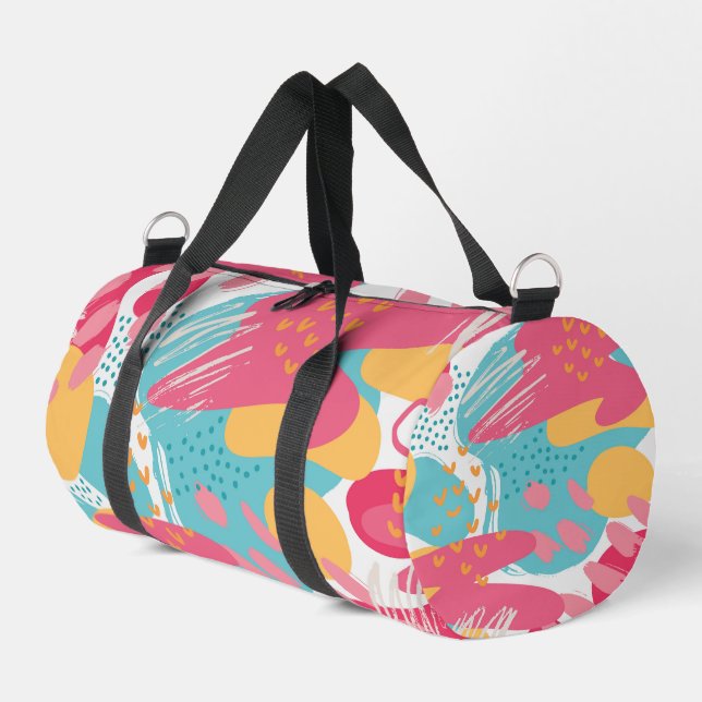 Colorful Abstract Duffle Bag (Left Corner)