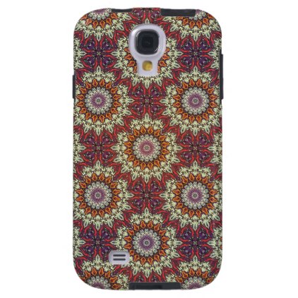 Colorful abstract ethnic floral mandala pattern galaxy s4 case