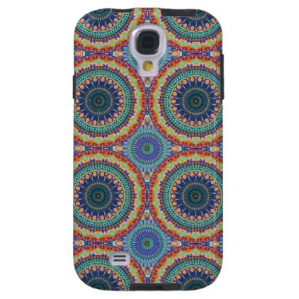 Colorful abstract ethnic floral mandala pattern galaxy s4 case