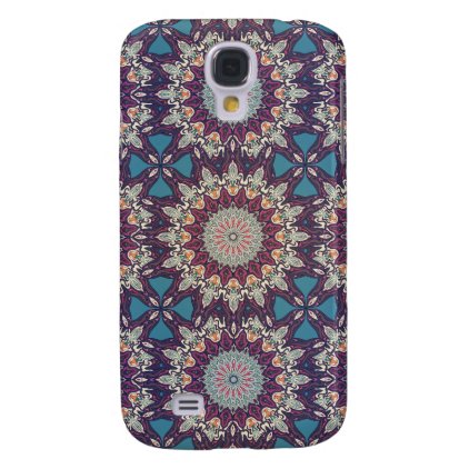 Colorful abstract ethnic floral mandala pattern galaxy s4 case