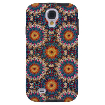 Colorful abstract ethnic floral mandala pattern galaxy s4 case