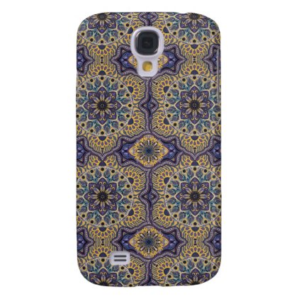 Colorful abstract ethnic floral mandala pattern galaxy s4 case