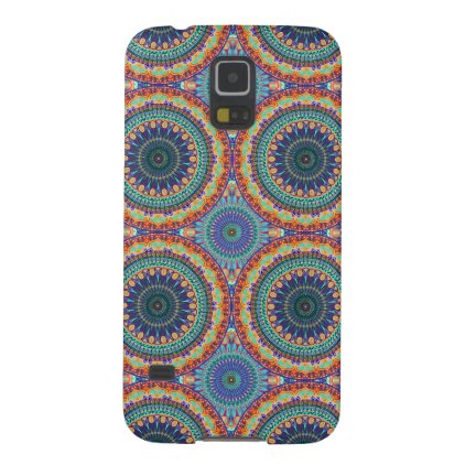 Colorful abstract ethnic floral mandala pattern galaxy s5 case