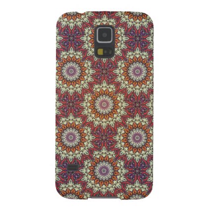 Colorful abstract ethnic floral mandala pattern galaxy s5 cover