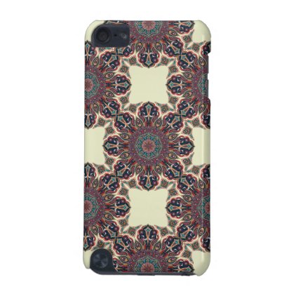 Colorful abstract ethnic floral mandala pattern iPod touch (5th generation) case