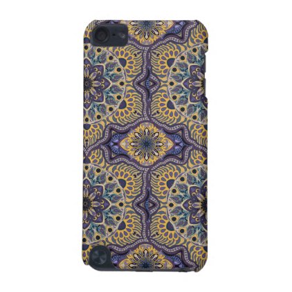 Colorful abstract ethnic floral mandala pattern iPod touch (5th generation) case