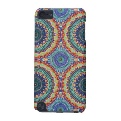 Colorful abstract ethnic floral mandala pattern iPod touch (5th generation) cover