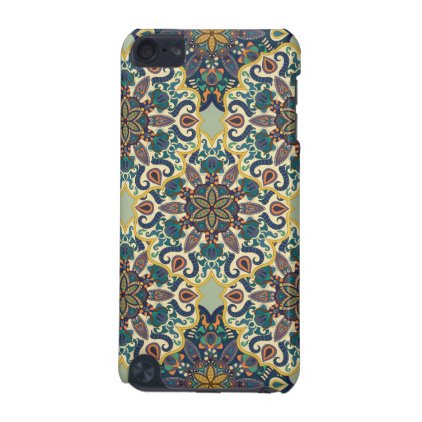 Colorful abstract ethnic floral mandala pattern iPod touch (5th generation) cover