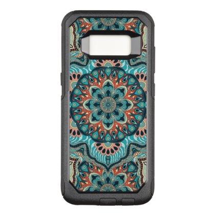 Colorful abstract ethnic floral mandala pattern OtterBox commuter samsung galaxy s8 case