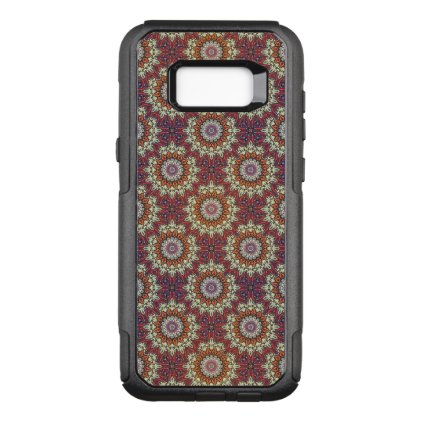 Colorful abstract ethnic floral mandala pattern OtterBox commuter samsung galaxy s8+ case