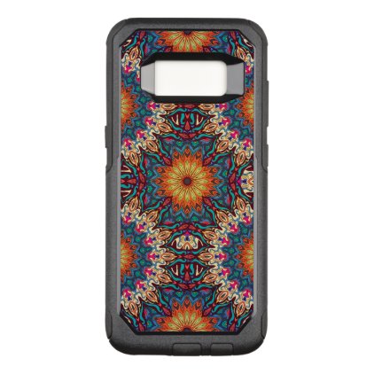 Colorful abstract ethnic floral mandala pattern OtterBox commuter samsung galaxy s8 case