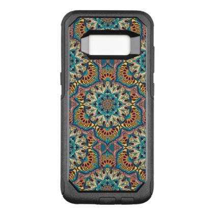 Colorful abstract ethnic floral mandala pattern OtterBox commuter samsung galaxy s8 case
