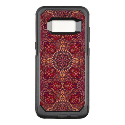 Colorful abstract ethnic floral mandala pattern OtterBox commuter samsung galaxy s8 case
