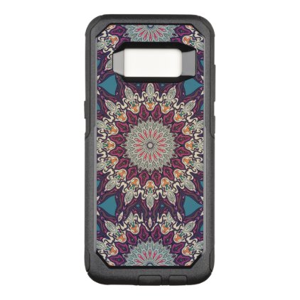 Colorful abstract ethnic floral mandala pattern OtterBox commuter samsung galaxy s8 case