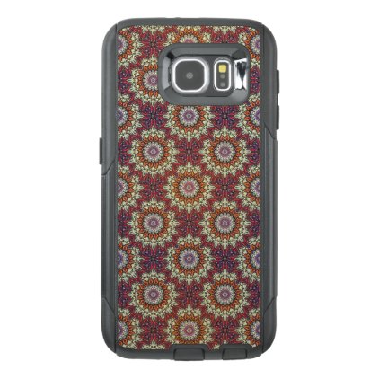 Colorful abstract ethnic floral mandala pattern OtterBox samsung galaxy s6 case