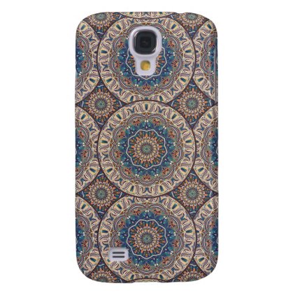 Colorful abstract ethnic floral mandala pattern samsung galaxy s4 cover